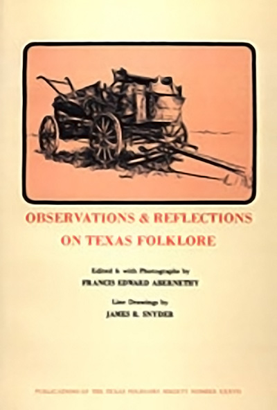 Bookcover: Observations and Reflections on Texas Folklore