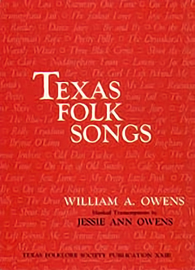 Bookcover: Texas Folk Songs